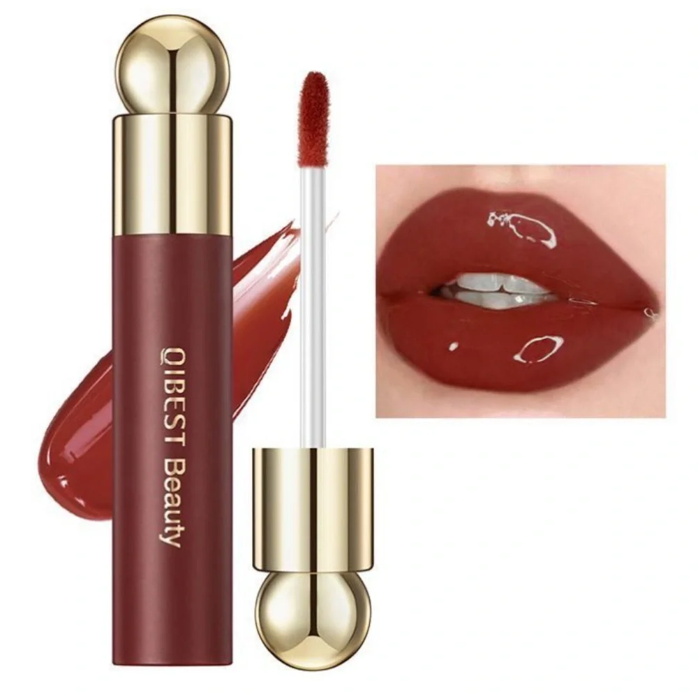 QIBEST BEAUTY Jelly Tinted Lip Gloss In Vermilion